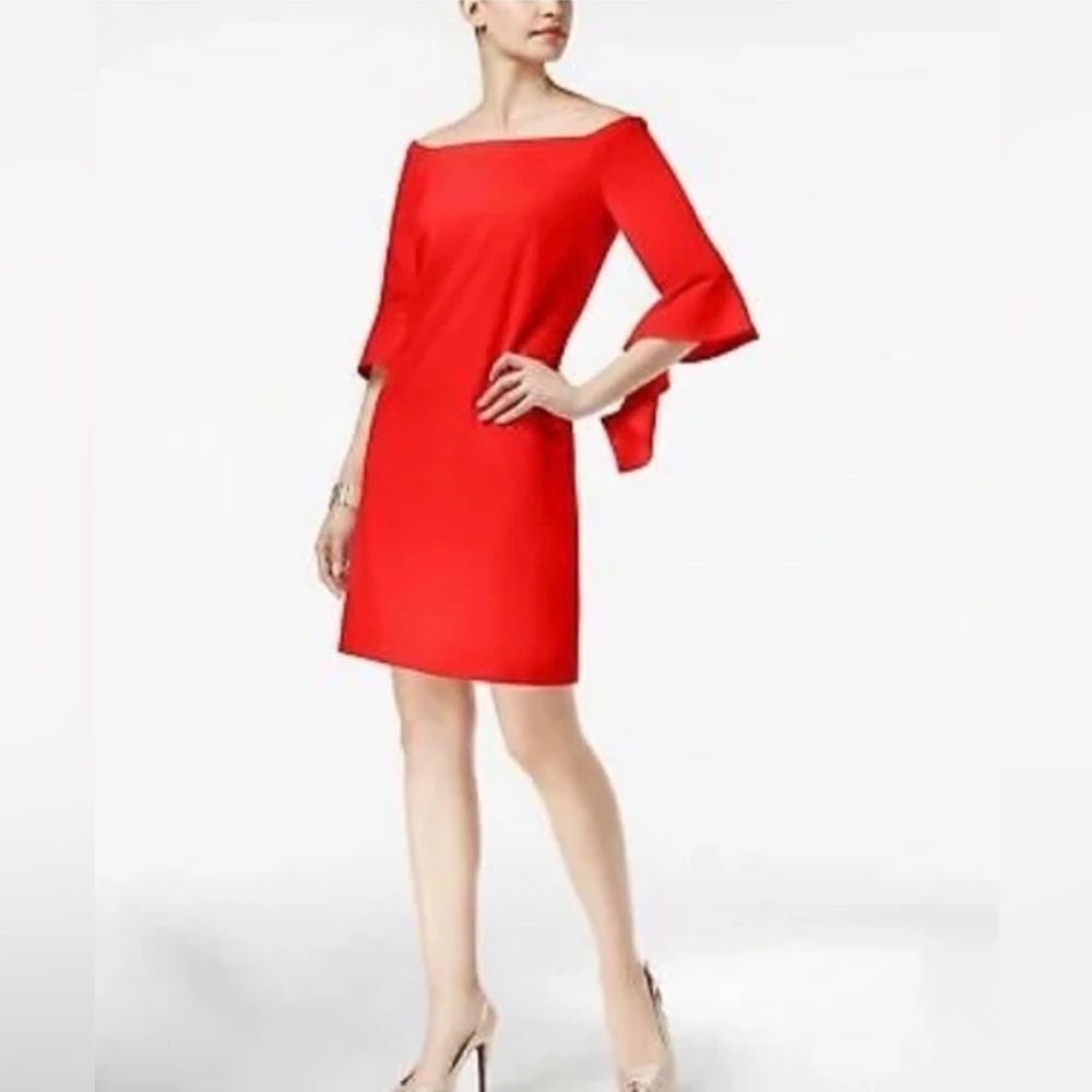 Thalia Sodi Off Shoulder Red Dress XXL NWT Lipstick Red